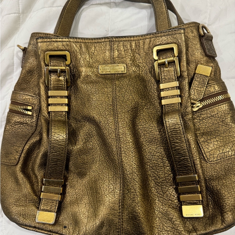 Michael Kors Metallic Gold Shoulder Bag
